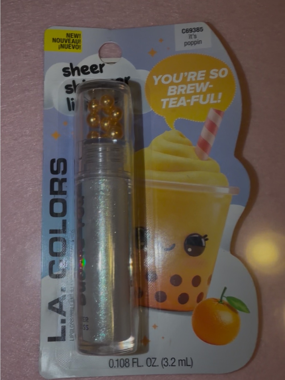 L.A. COLORS Sheer Shimmer Lip Gloss - Pearl Iridescent